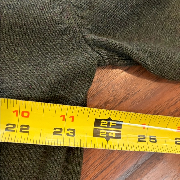 FX Fusion sweater men’s XL olive green 1/4 zip super soft Mock Neck luxury NWT - Picture 4 of 9